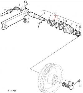 Simering Variator Tractiune John Deere