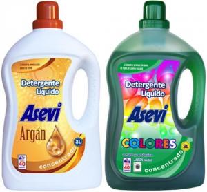 Detergent de rufe lichid Asevi cu ulei de Argan si rufe Colorate 3L