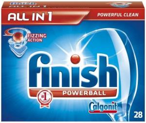 Tablete pentru masina de spalat vase Finish Powerball All in 1, 28/cut