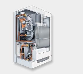 Centrala termica VIESSMANN VITODENS Premium 222-W in condensare de 35kW si boiler incorporat de 46l
