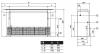 Ventiloconvector Galletti Estro F6B carcasat de pardoseala, cu puterea de racire 2,72kW si de incalzire de 6,01kW