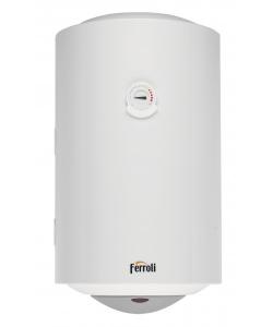 Boiler Ferroli TITANO 80 termoelectric din otel emailat de 80l cu o serpentina si rezistanta electrica