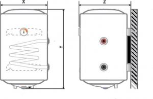 Boiler 50 l termoelectric