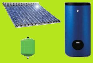 Panou solar plan cu boiler 120l cu tuburi solare vidate