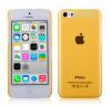 Husa iphone 5c clear touch yellow ultra slim,