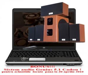 Laptop HP Pavilion dv6-1320eq  Sistem audio Genius 5.1  Bonus VJ725EA