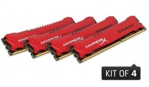 Memorie Kingston XMP HyperX Savage, 32GB, 2400MHz, DDR3, Non-ECC, CL11, DIMM (Kit of 4), HX324C11SRK4/32