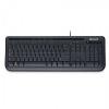 Tastatura microsoft wired keyboard 600 usb port pl/ro hdwr black,