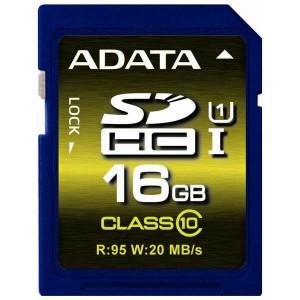 Card memorie A-Data Premier Pro SDHC 3.0 Cls 10 UHS-I 16GB, ASDH16GUI1CL10-R