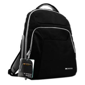 Geanta CANYON Backpack for up to 16 inch laptop, Black/Gray, CNR-NB24