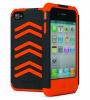 Husa CYGNETT WorkMate Pro Silicone shock-resistant for iPhone 4, Black/Orange, CY0427CPWO