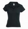 Ribbed polo negru 13-560-u36 fruit