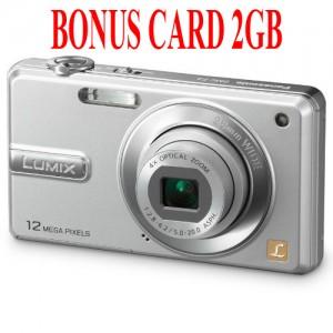 Aparat foto digital Panasonic Lumix DMC-F3-S +  Card  2GB , Argintiu KIT-DMCF3S/SDR02