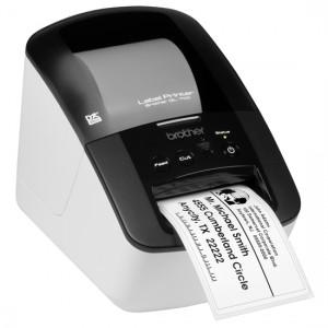 Imprimanta termica Brother QL700,  Label Printer Plug n Print,  DK tape and DK label up to 62 mm width, QL700YJ1