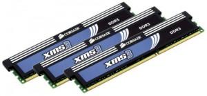 Memorie Pc Corsair DDR3 6GB 1600MHz, KIT 3x2GB, 7-8-7-20, radiator, triple channel, support, CMX6GX3M3C1600C7