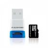 Card reader silicon power micro sd-micro sdhc, usb 2.0, white-blue,