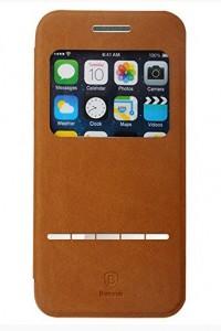 Husa Baseus Flip iPhone 6, Terse Leather Case, Brown, LTAPIPH6-SM08