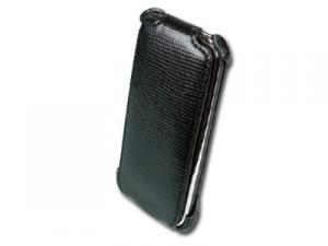 PRESTIGIO iPhone 3G Case, Snake skin composition leather, Black, Retai, PIPC1102BK
