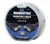 SVGA Monitor Cable Manhattan HD15 Male - HD15 Male, 3 m, Black, 390675