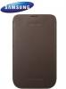 Husa galaxy note ii n7100 leather pouch brown,