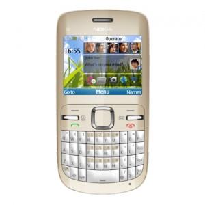 Telefon mobil Nokia C3 Golden White, NOKC3GW