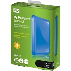 HDD extern Passport Essential albastru WDBAAA2500ABL 250GB, 2.5inch