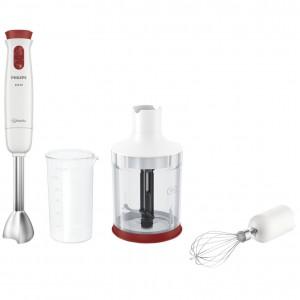 Mixer vertical Philips Daily Collection 650 W, 2 Viteze + Functie Turbo, 0.5 l, Tocator XL, Tel, Alb Rosu HR1627/00
