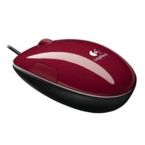 Mouse Laser Logitech LS1, USB, Cinnamon Red