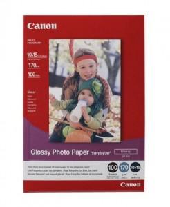 PHOTO PAPER CANON GP-501, 4X6 inch, 100 SHEETS, 170g/m2, Glossy Photo Paper, BS0775B003AA