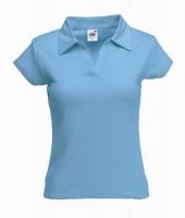 RIBBED POLO BLEU 13-560-UYT FRUIT OF THE LOOM