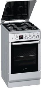 Aragaz Gorenje, 4 arzatoare pe gaz, Grill, Rotisor, Inox, GI 53393AX