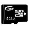 Card memorie teamgroup micro-sdhc 4gb class4 e6 cu 2 adaptoare,