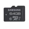 Card de memorie micro sdhc 64gb pro class 10 cu adaptor sd samsung