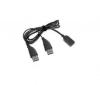 Cablu usb2.0 prel., 1.8m, bulk, dual