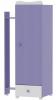 DULAP DIN LEMN CU EXTENSIE LATERALA cu functie de cuier "SONIC" White/Violet, 1017008 0021