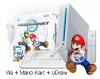 SUPER Wii Back to School Pack: consola Nintendo Wii alba cu Mario Kart,  Wii Whe, NIN-WI-WIIMKUDRWPR