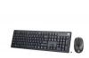 TASTATURA SI MOUSE WIRELESS SERIOUX NOBLESSE 9600, BLACK, SRXK-NK9600WR