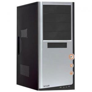 Carcasa Midletower Delux DLC-MF436, ATX, 450W, silver & black