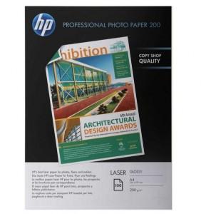Hartie foto HP Professional Glossy Laser Photo Paper 200 gsm-100 sht/A4/210 x 297 mm, HPPIM-CG966A
