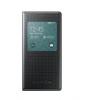 Husa Samsung Galaxy S5 Mini G800 S-View Cover, Charcoal Black (punching pattern), EF-CG800BKEGWW