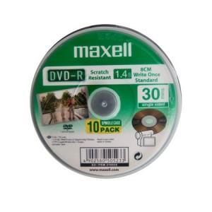 Mini DVD-R MAXELL 8cm 1.4GB 30 MIN 5 Buc, QDVD-RMX1.4MN5P