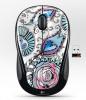 Wireless mouse logitech m325 floral foray black,