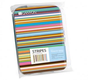 Bag CANYON CNL-NB11S Sleeve for notebooks 13.3 Inch, White with Color Stripes