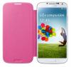 Husa telefon flip cover samsung, pink, pentru galaxy s4 i9500,