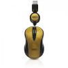 Notebook Optical Mouse Sweex MI160 Golden Kiwi Gold USB, Retractable Cable