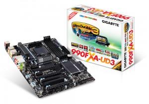 Placa de baza GIGABYTE AMD 990FX (SAM3,DDR3,SATA III,LAN,USB 3.0) ATX Box, GA-990FXA-UD3