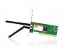 Placa retea PCI Tenda, wireless N 300Mbps, 2 antene fixe (2x2dBi), W322P