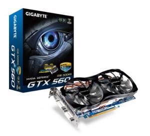 Placa video Gigabyte Nvidia GeForce GTX560 PCI-EX2.0 1024MB DDR5 256bit,  830/4008 MHz,  Dual DV/mini, GV-N56GOC-1GI