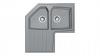Chiuveta de bucatarie FRANKE Atmosfera ATG 621-E Stone Grey, Granit, De colt, 2 cuve si picurator, 9899484