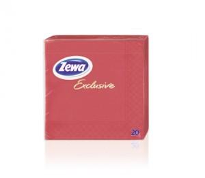 Servetele de masa Zewa Exclusive Color Red, 3 straturi, 20 buc/pachet